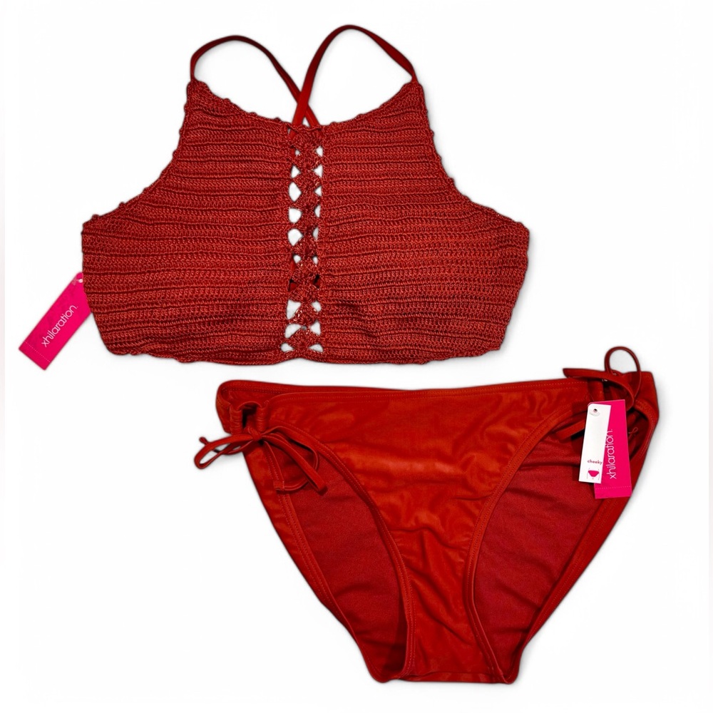 ~NWT~ 2-Piece Swimsuit with Crochet Detail (Size - XLarge)